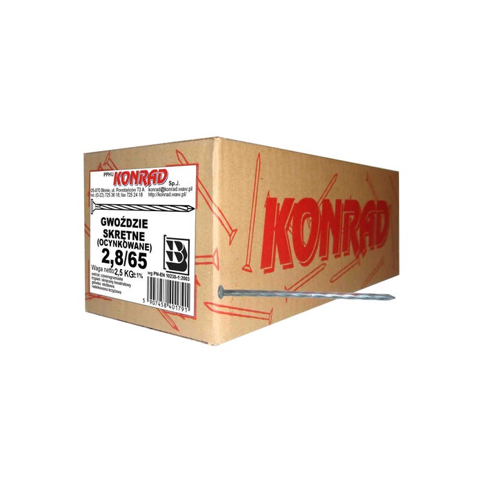 Gwóźdź skrętny 2.8x65 mm (2.5 kg)