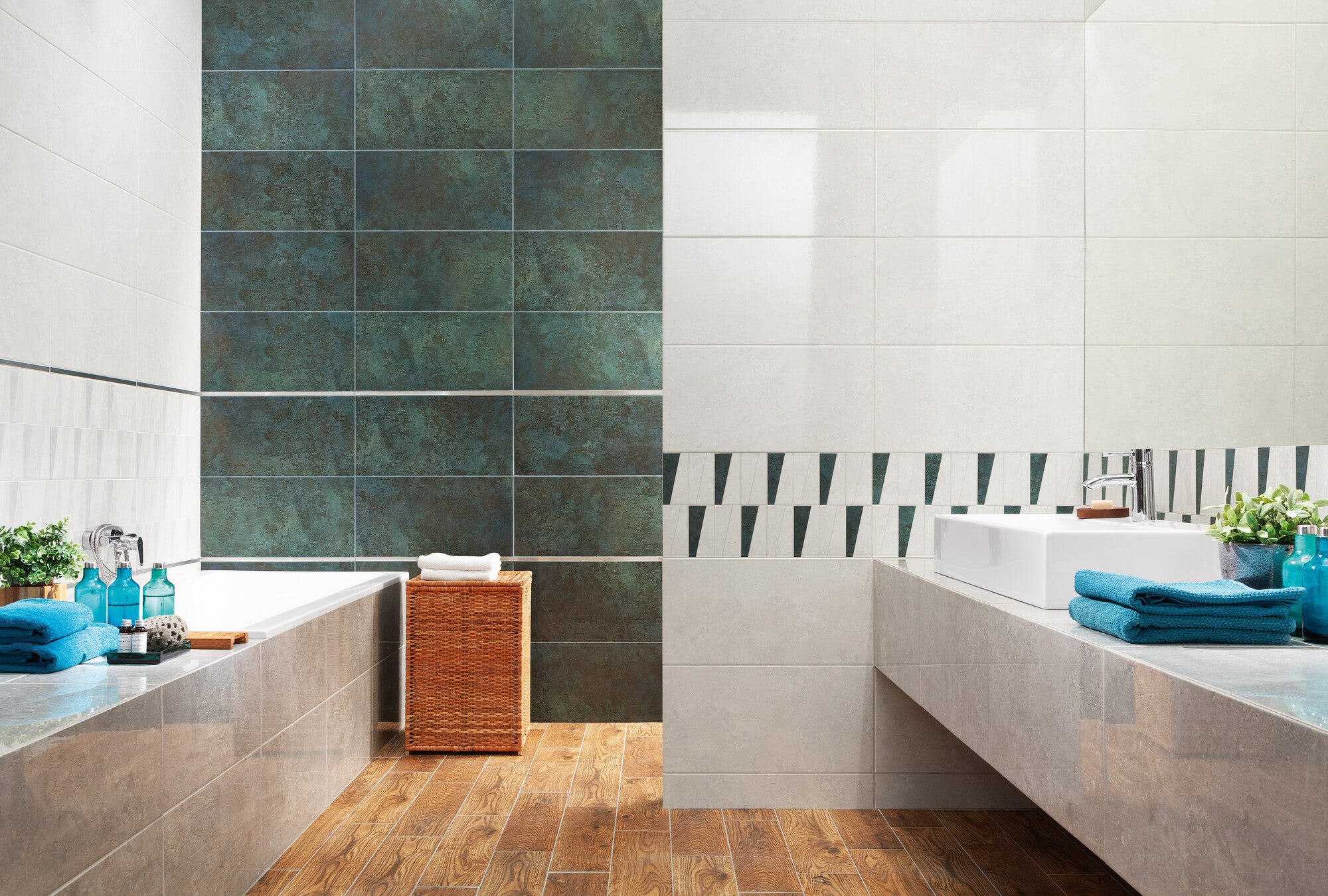 Płytka ścienna Ordessa biała 30.8x60.8 cm 1.12 m2 1