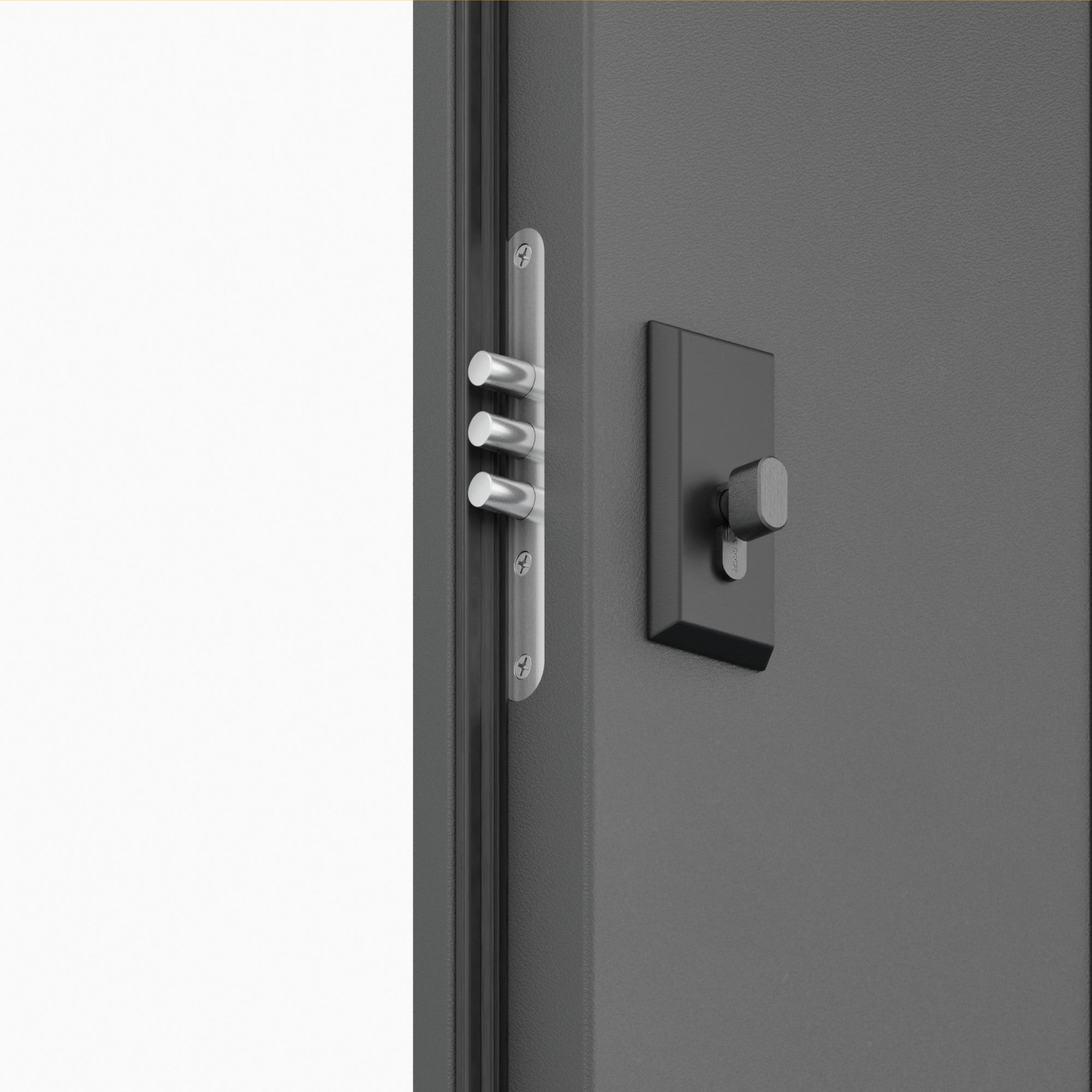 Drzwi stalowe BERLIN antracyt 90 prawe 1