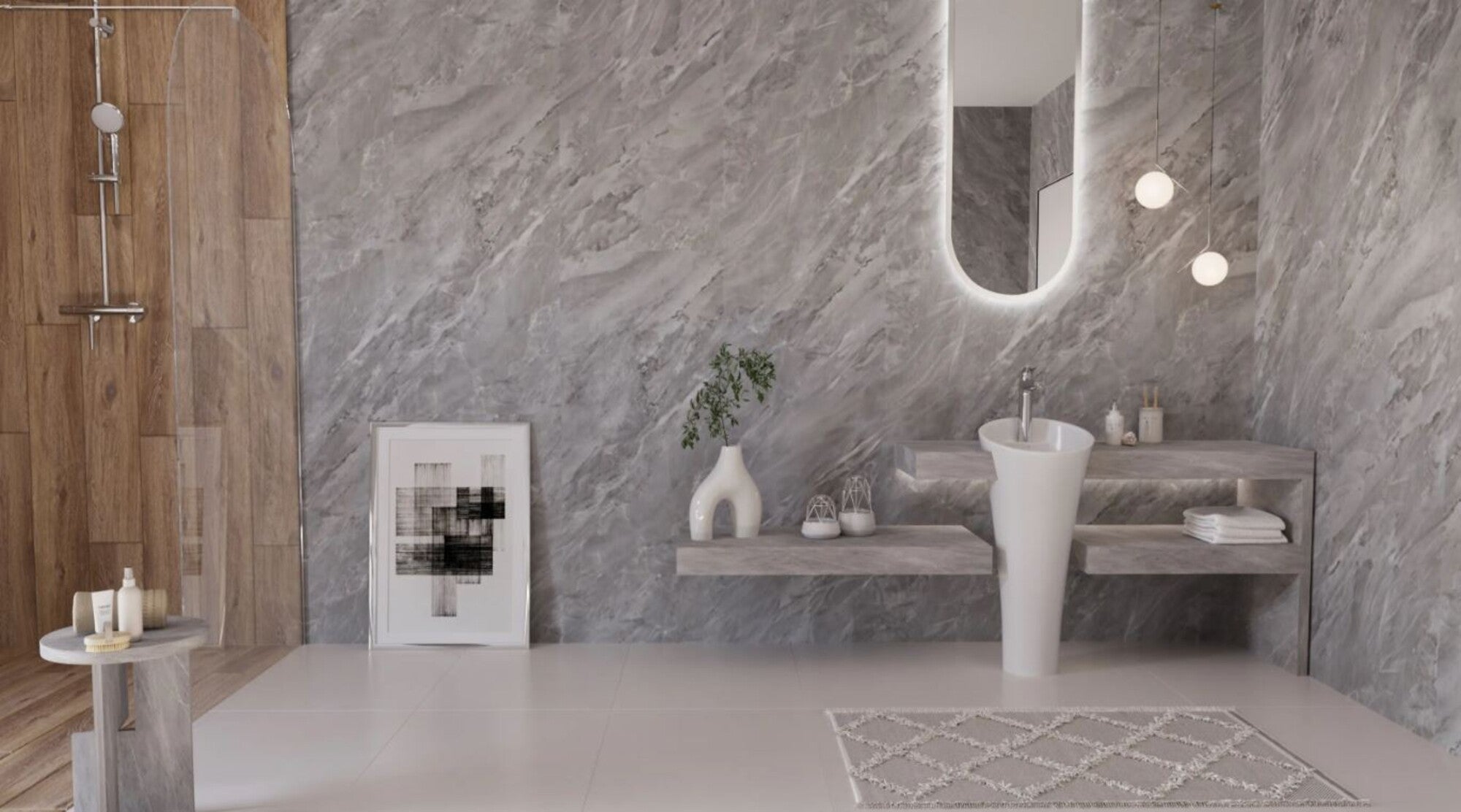 Panel ścienny Kamień Księżyc 4mm 60x30 1