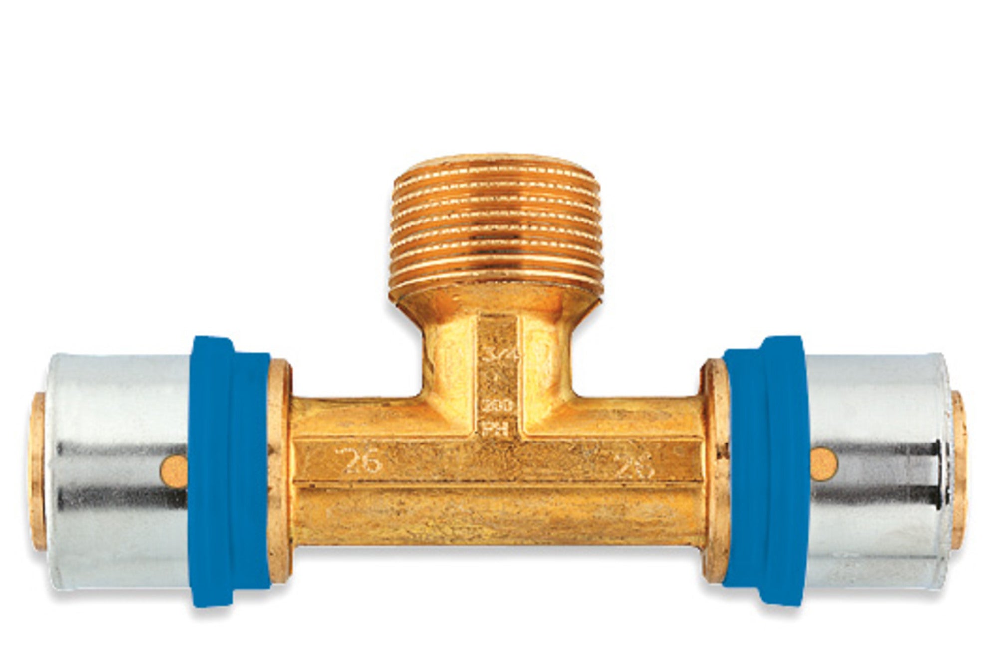 Pex Trójnik zaciskowy GZ 20 mm x 1/2" Radopress 0