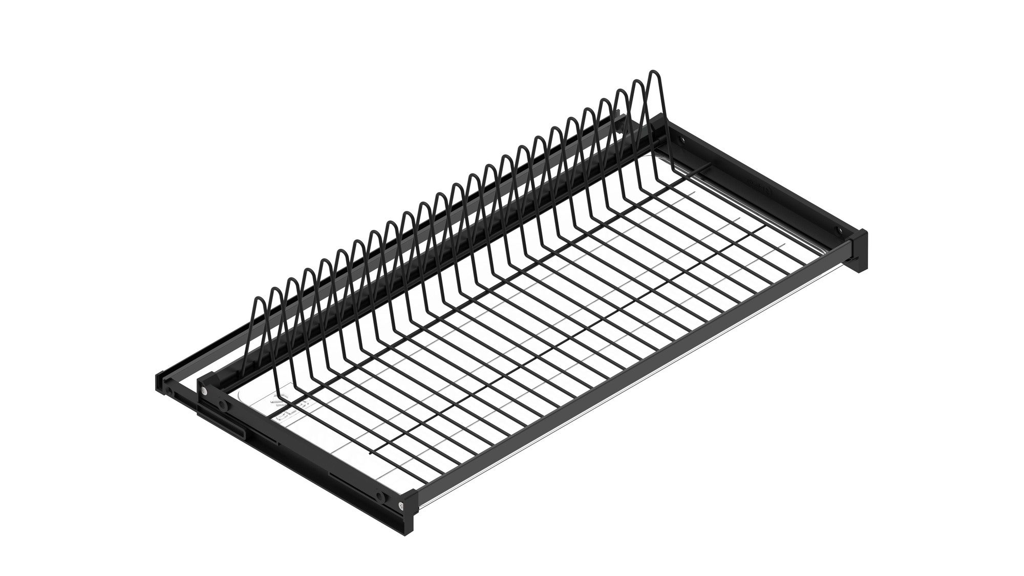 Ociekacz jednopoziomowy, szafka 80 cm, czarny matowy