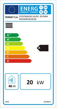 Kocioł gazowy kondensacyjny Termet EcoCondens Silver 20 kW ERP,1-funkcyjny (TER000-WKJ440) 1