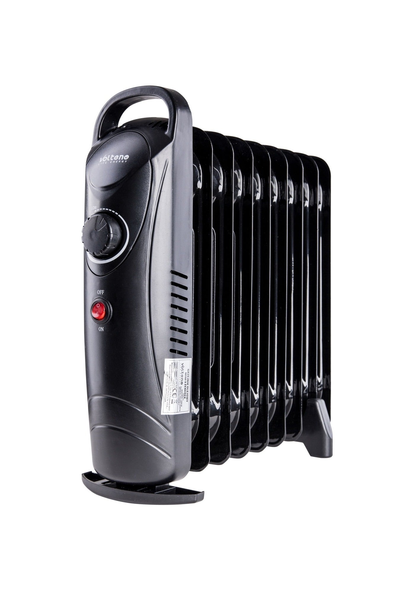 Grzejnik elektryczny olejowy 900W 9 żeber, czarny 0