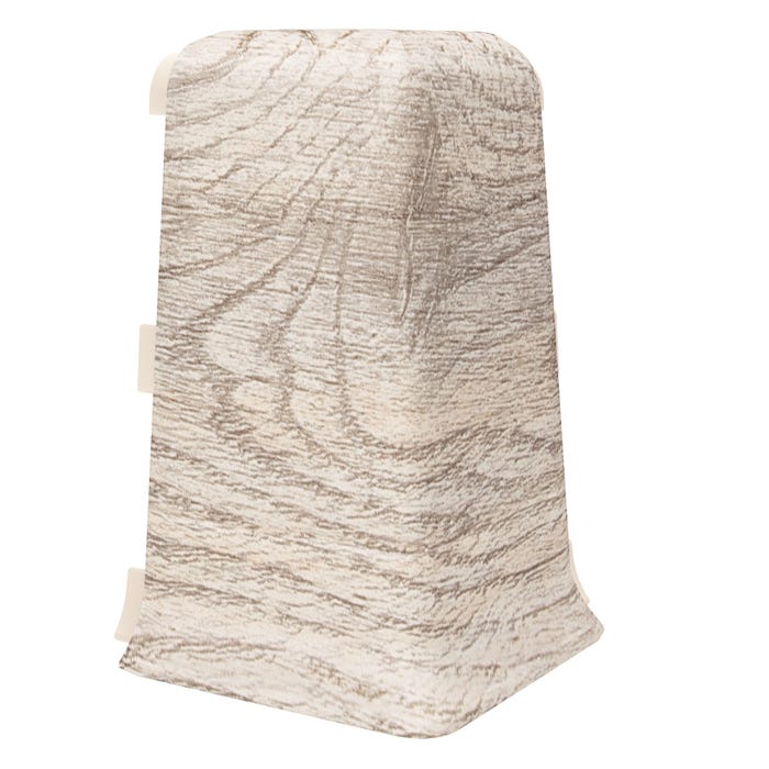 Narożnik zewnętrzny do listew przypodłogowych Esquero Duo 653 115x55x21mm Dąb Alabaster