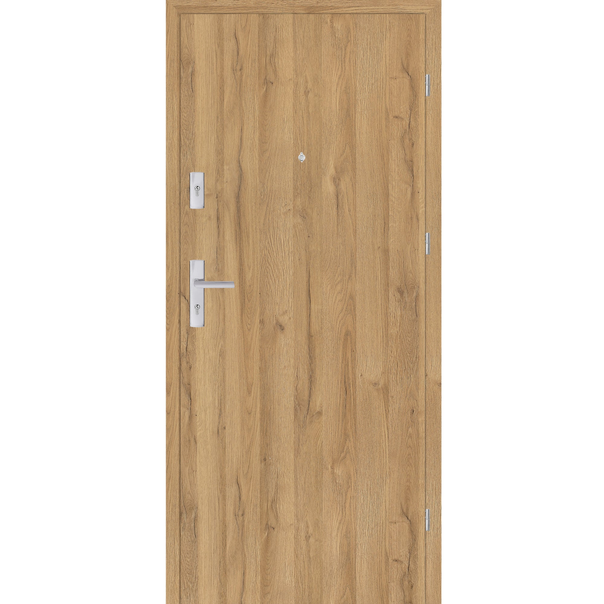 Drzwi wejściowe wewnątrzlokalowe Zeus 90 cm prawe dąb grand