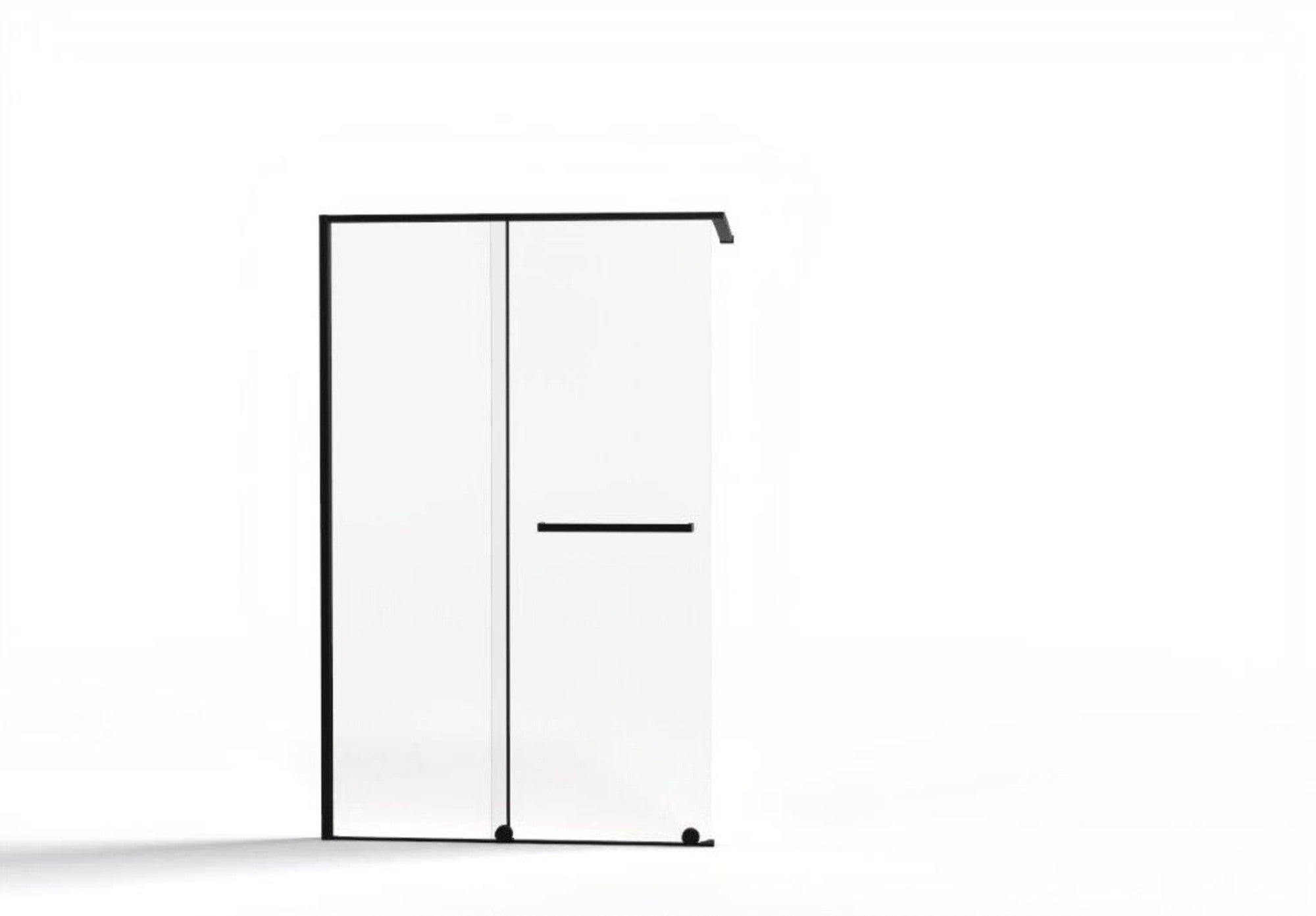 Kabina walk-in Savana 60 + 60 200 cm czarna