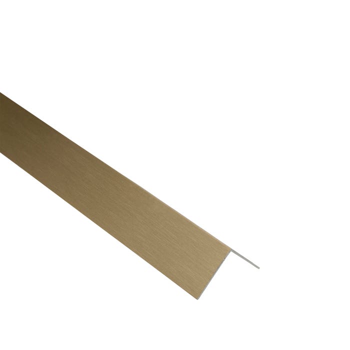 Kątownik aluminiowy złoty szczotkowany 25x25x1mm 1m