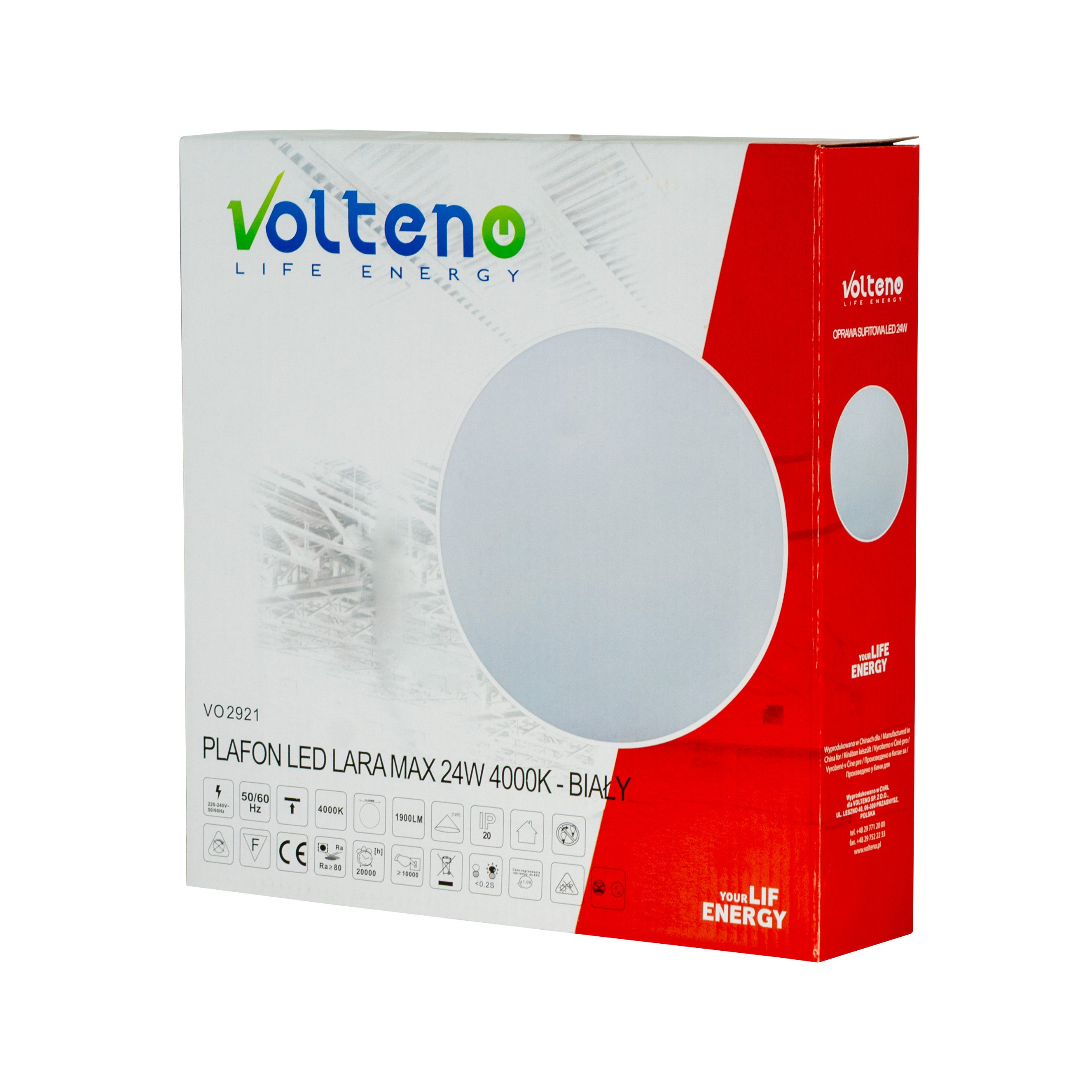 Plafon LED Lara 24W 1900 lm IP20 1