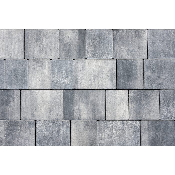 Kostka brukowa Malta gr.6 cm, stalowo-biały, 10,16 m2/pal, Brukdom