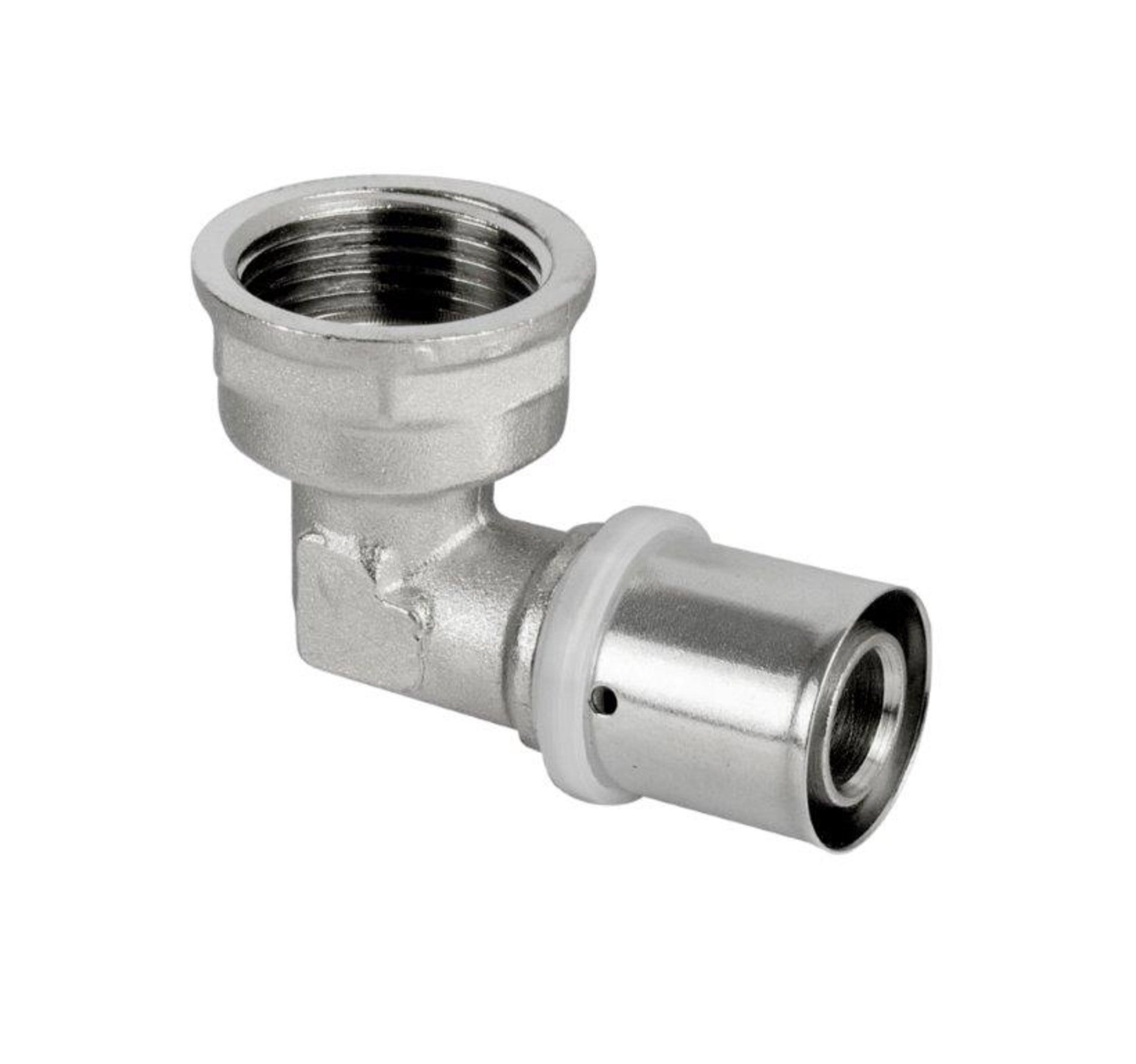 Pex Kolano zaciskowe 90° GW 16 mm x 3/4"