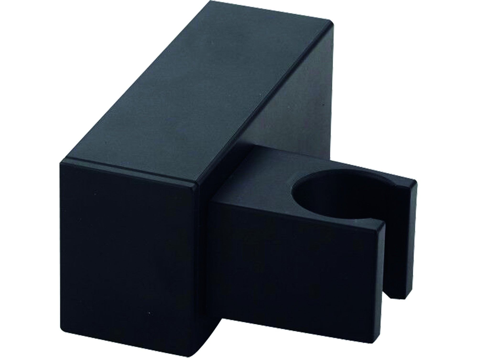 Uchwyt prysznicowy punktowy Laveo Kvadrato czarny