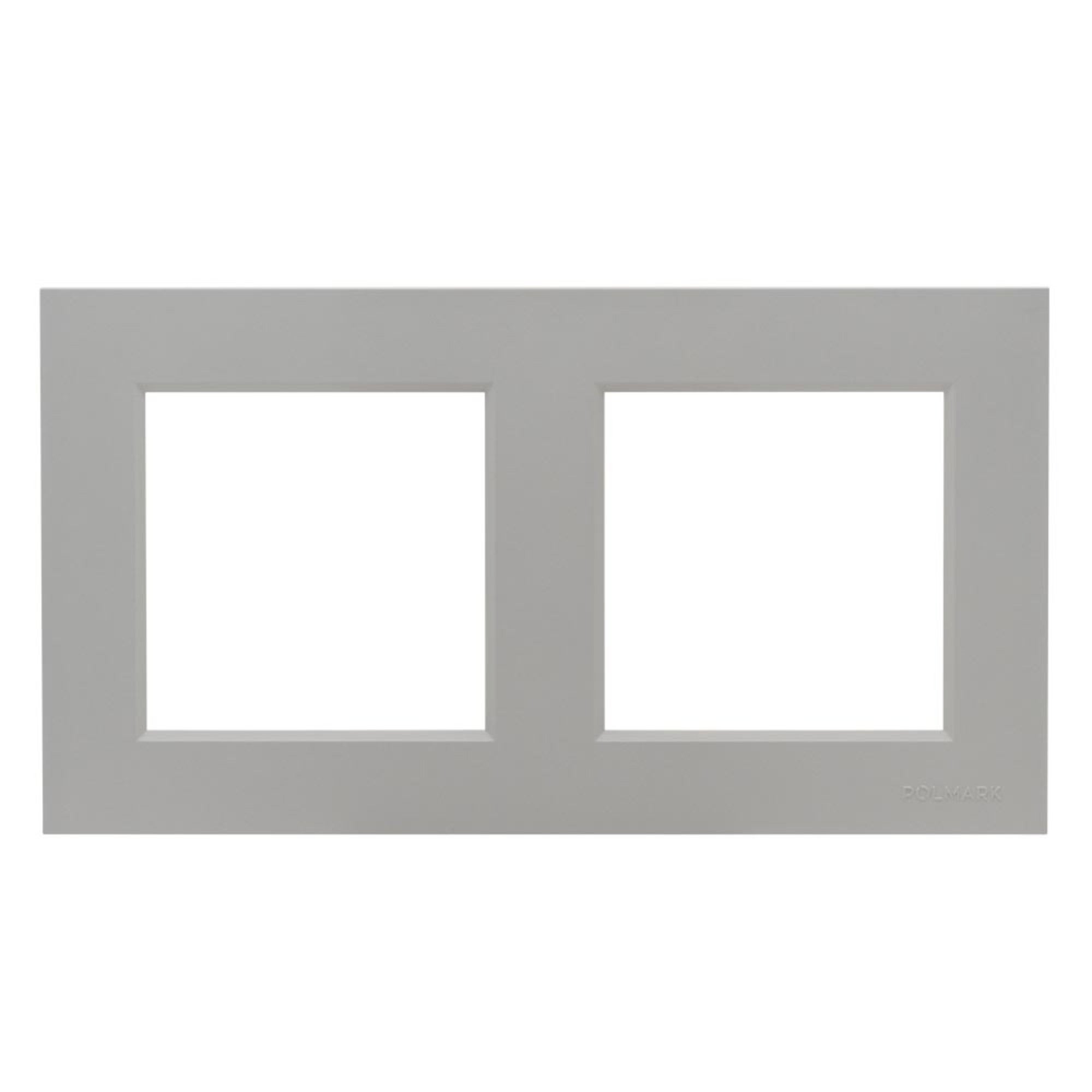 Bella popiel mat ramka podójna