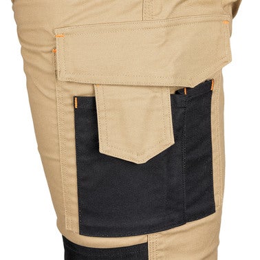 Spodnie robocze NEO 81-350-3, Mix&Match, Canvas, wzmocnienia z Cordury, beżowo-czarne, rozmiar L/52 7