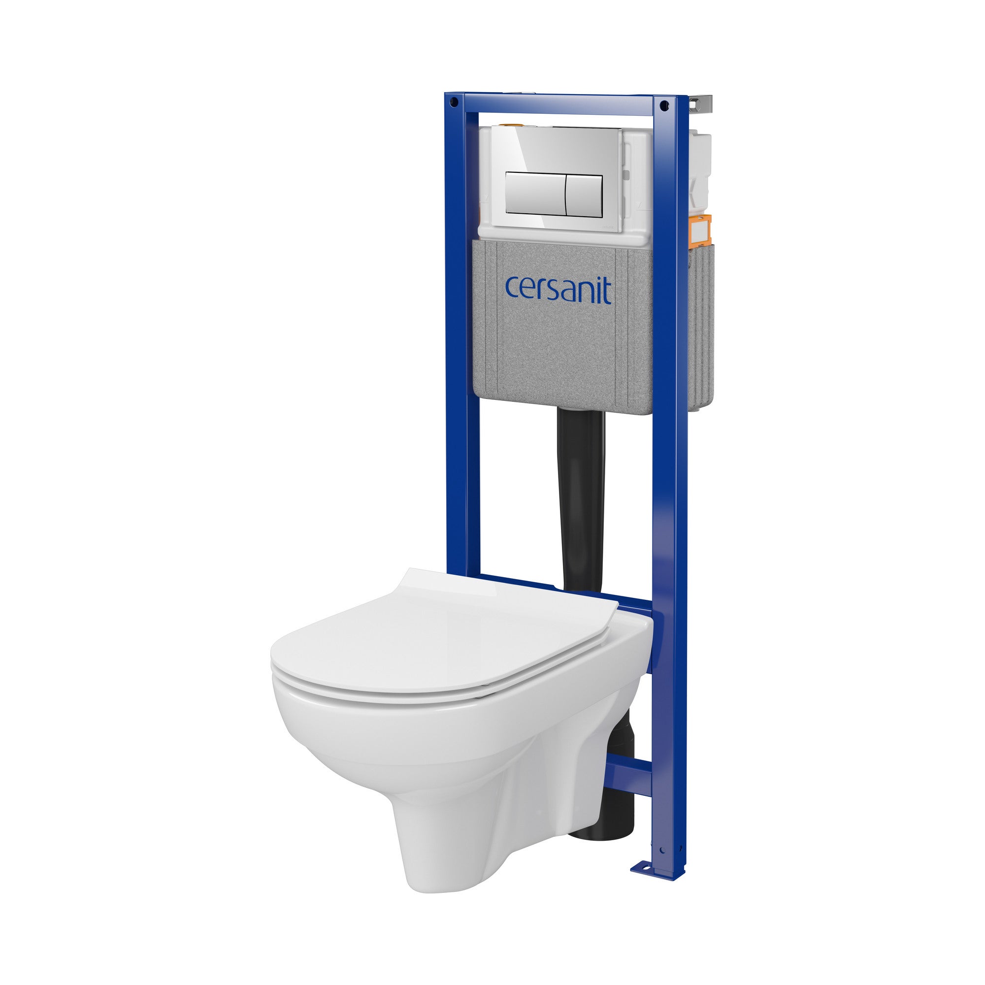 Zestaw podtynkowy WC Cersanit Cari przycisk chrom 1