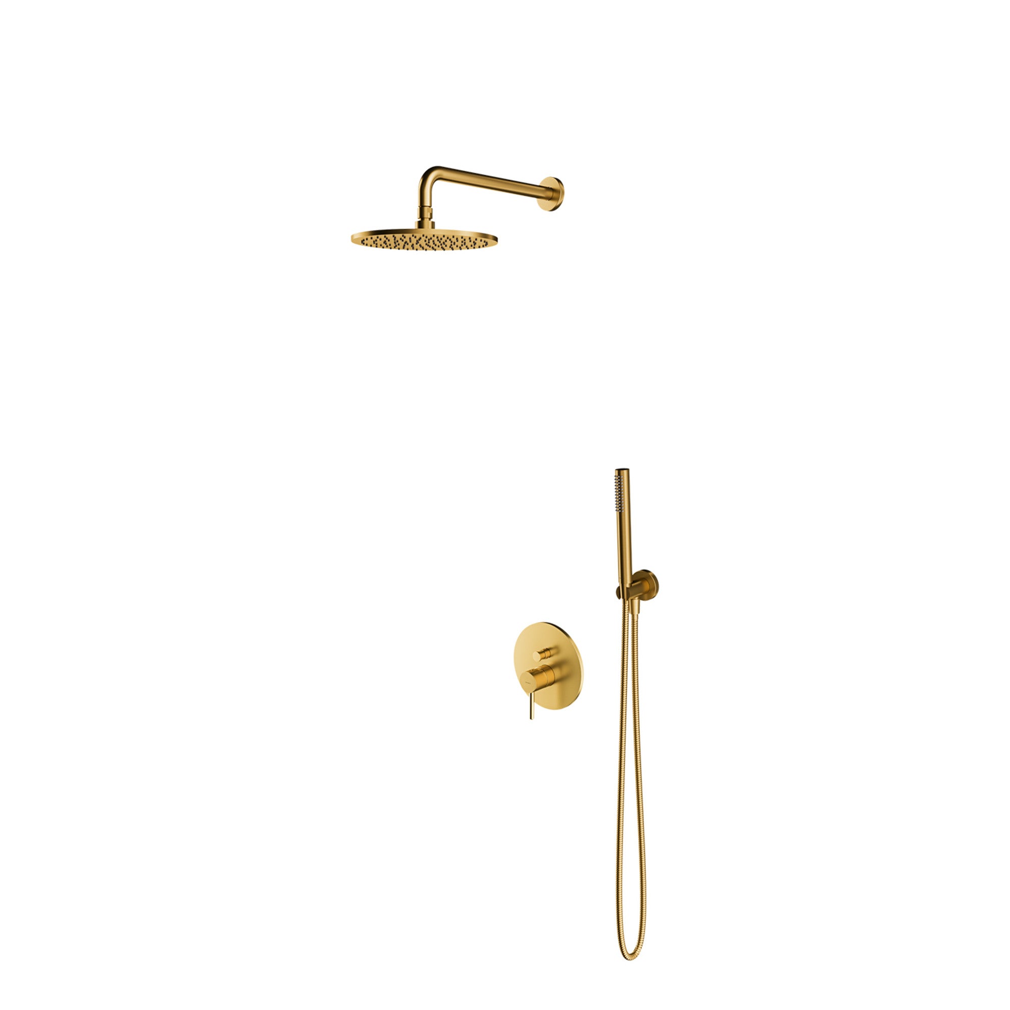 System podtynkowy prysznicowy Omnires Y złoty szczotkowany