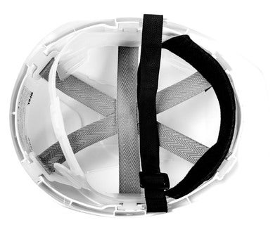 Kask ochronny z paskiem biały DREL 1