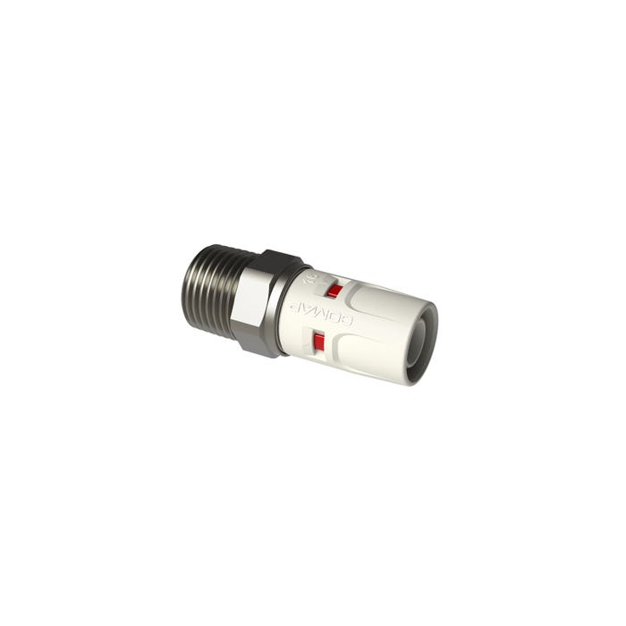 Comap złączka prosta gwint zewnętrzny stożkowy 16x1/2" Push Fit