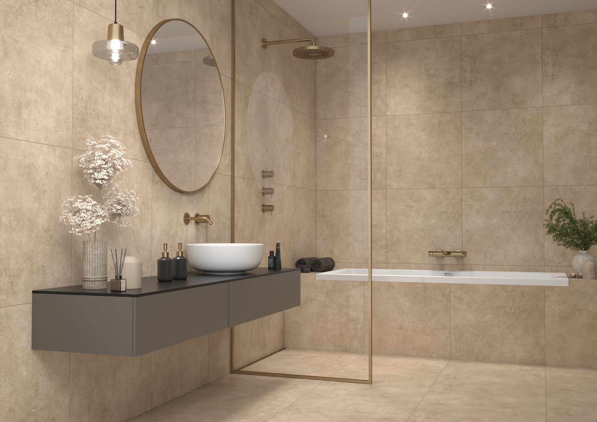 Gres szkliwiony Mayerstone beige 59,7x59.7 cm 1.43 m2 4