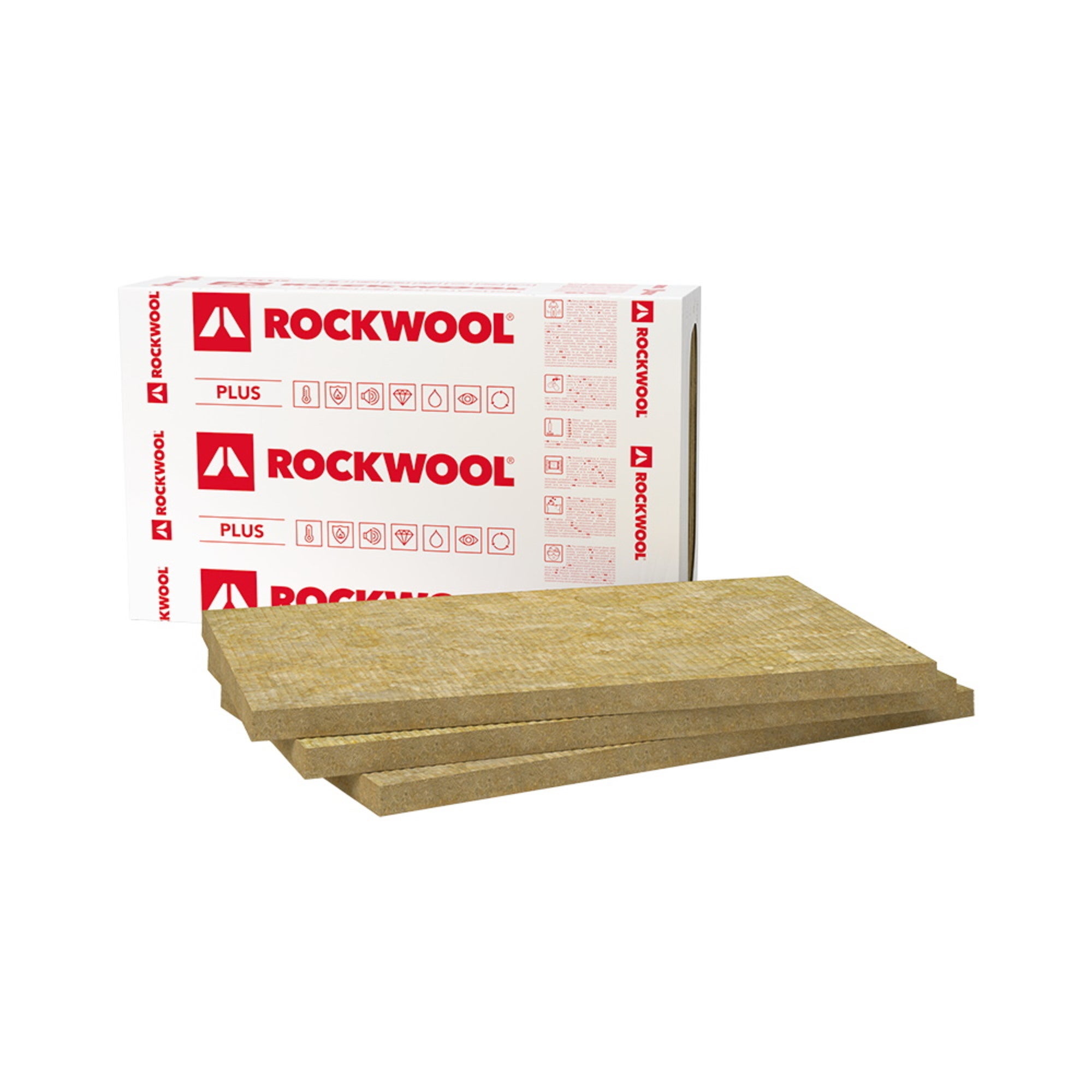 Wełna mineralna Rockwool Steprock Plus 3 cm skalna 30 kPa 0,039 W/(mK) 6 m2