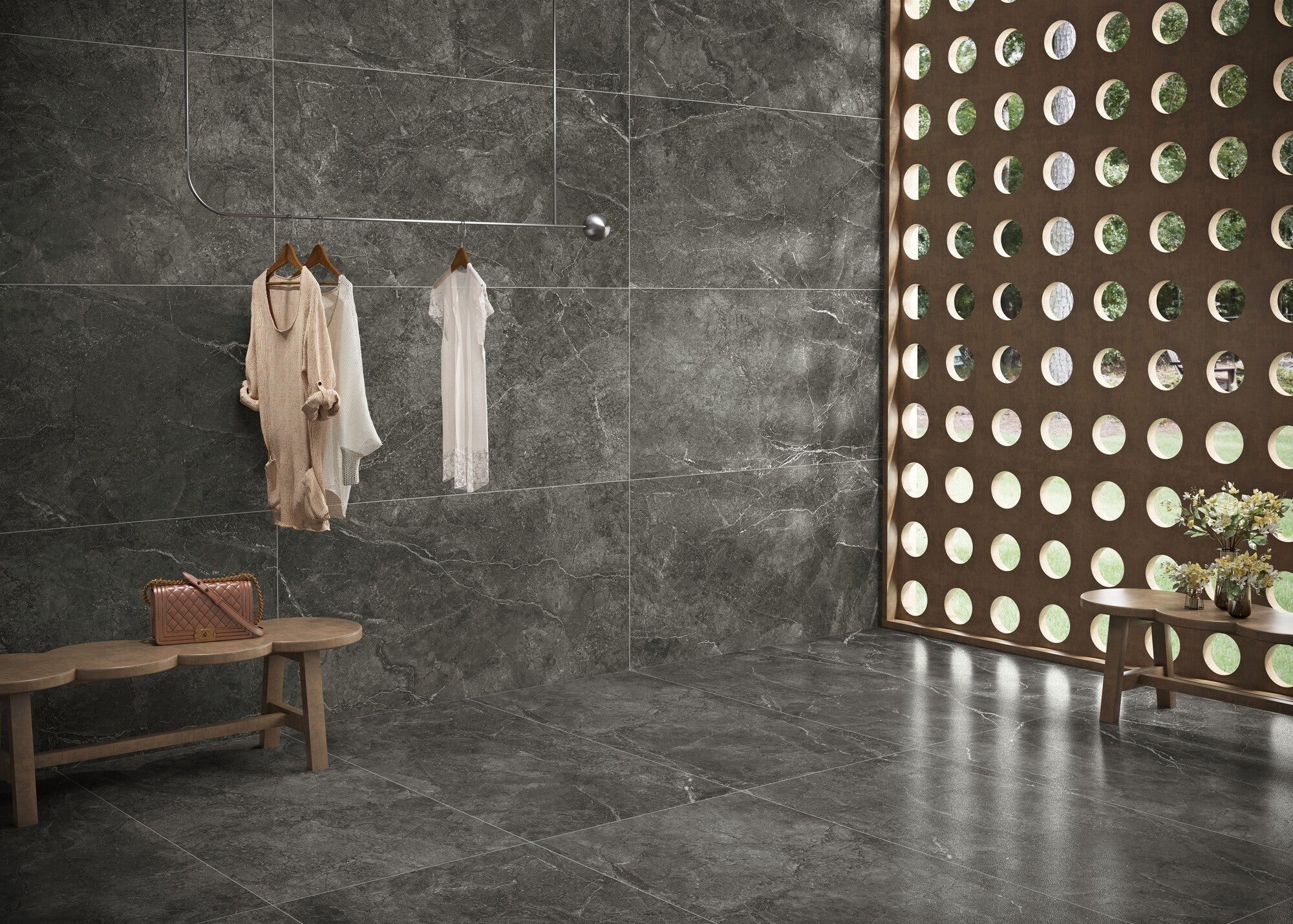 Gres szkliwiony Royal Petra Grey lappato carving 60X120 cm 1,44 m2 5