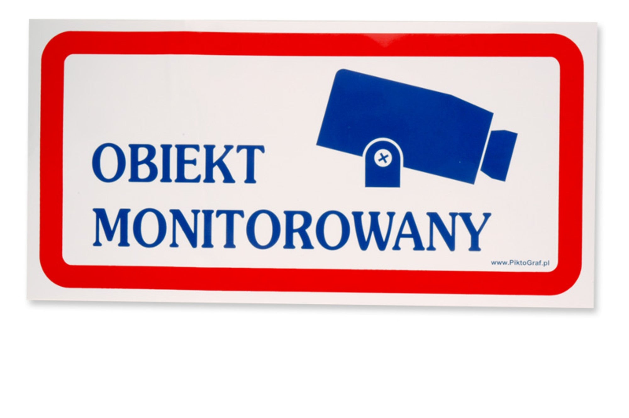 Znak informacyjny OBIEKT MONITOROWANY PN-21 U 0