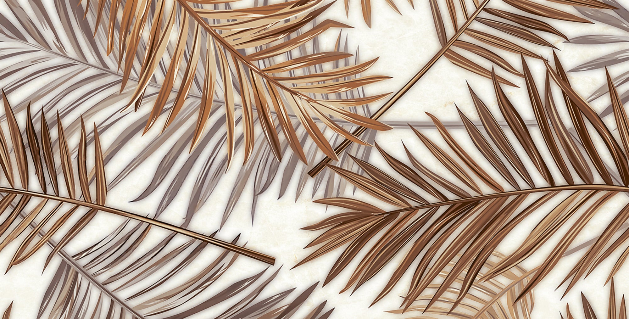 Dekor ścienny 2-elementowy Odeon Leaves 61,8x60,8  1