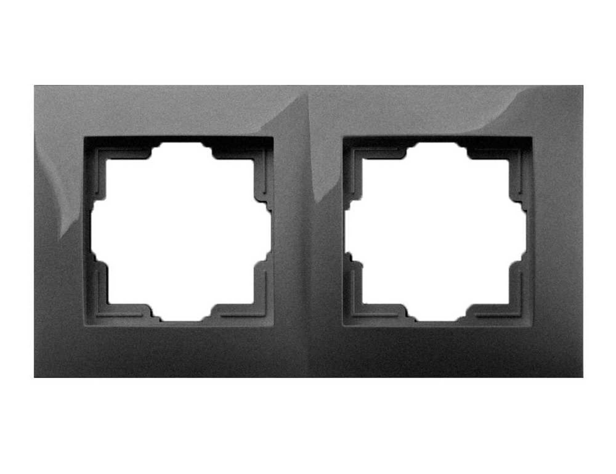 Elektroplast Lorente grafit ramka podwójna 1