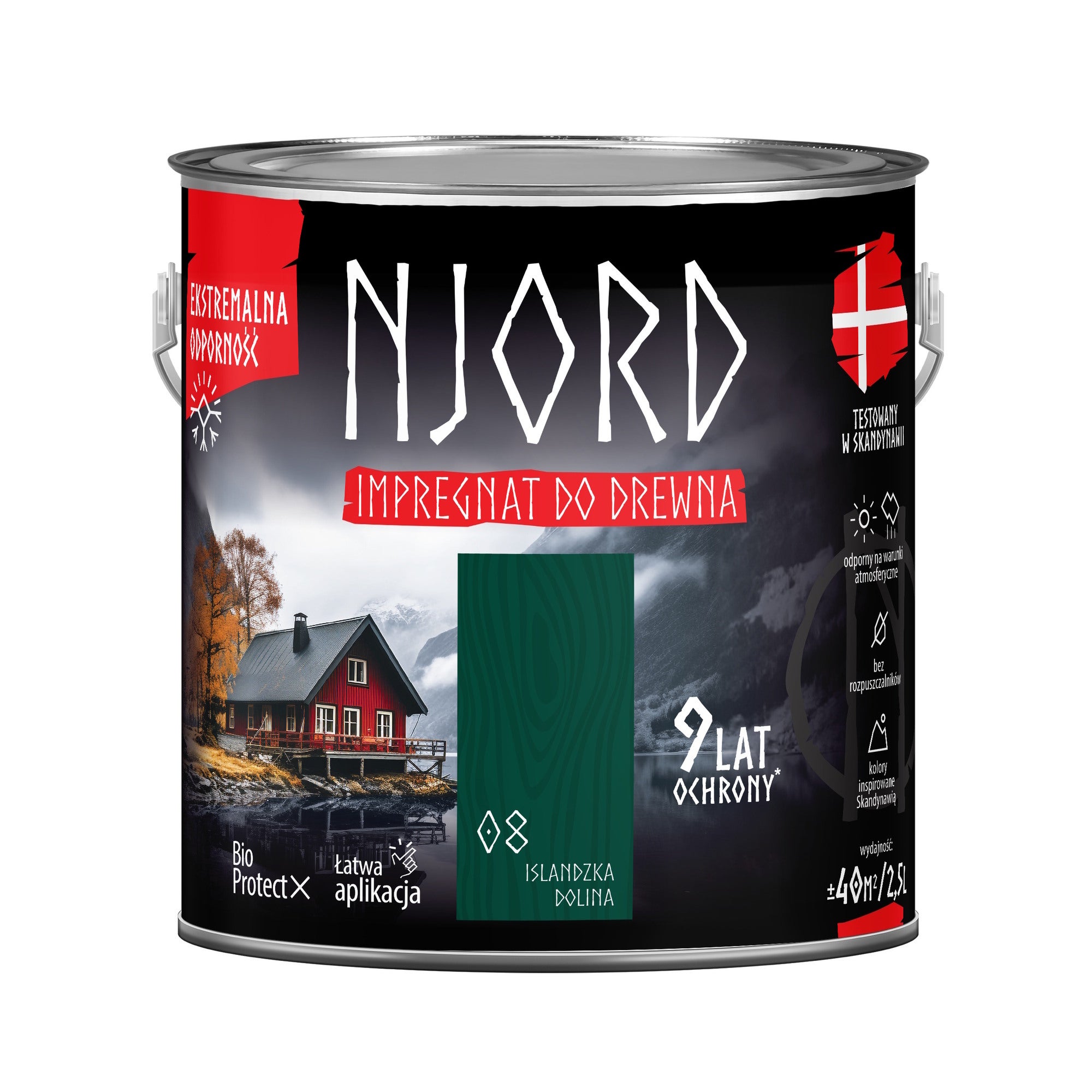 Njord impregnat do drewna islandzka dolina 2,5L 0