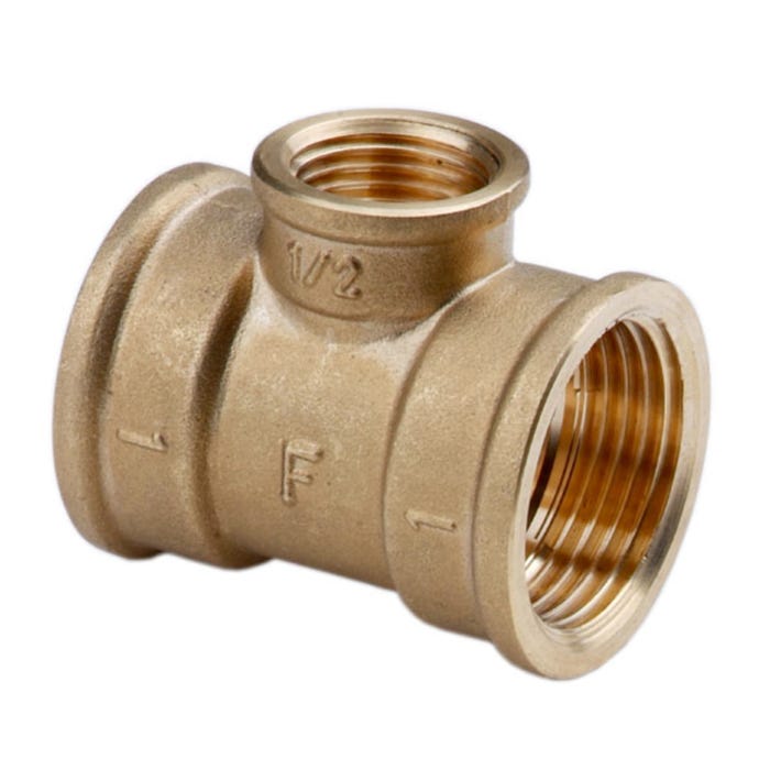 Trójnik redukcyjny mosiężny 3/4x1/2x3/4"