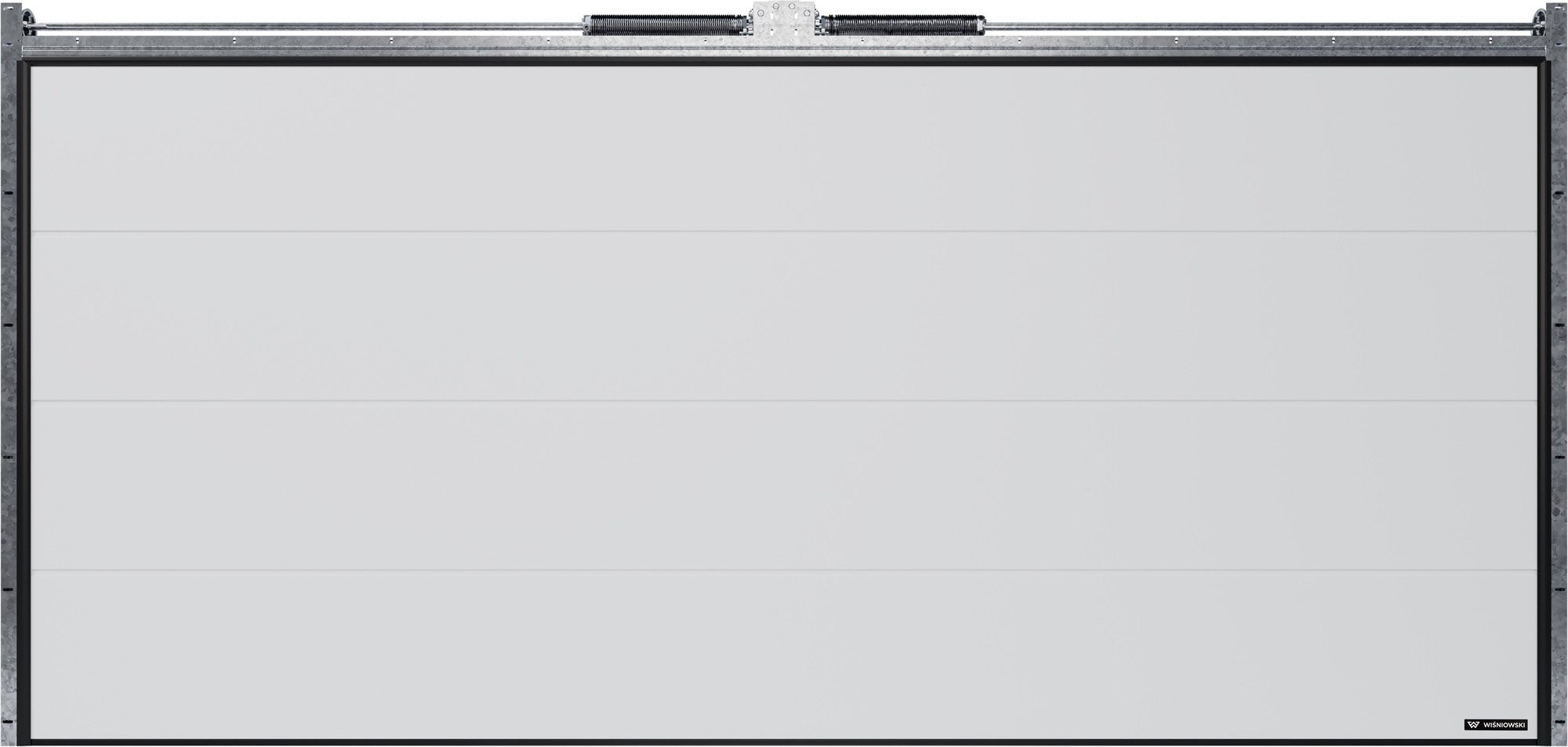 Brama garażowa dwustanowiskowa Nobla 5000x2250 biała 0