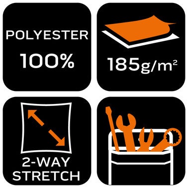 Krótkie spodenki Mix&Match 2way stretch, zielone, rozmiar M 7