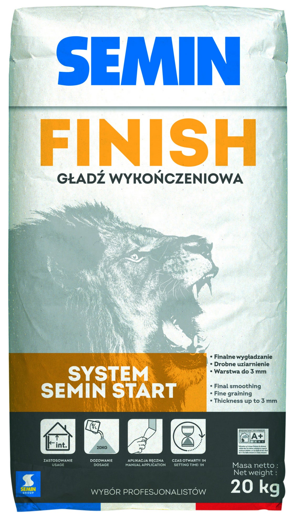 Gładź wykończeniowa Semin Finish 20 kg 