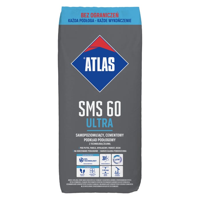 Atlas SMS 60 Ultra Masa samopoziomującą 25 kg