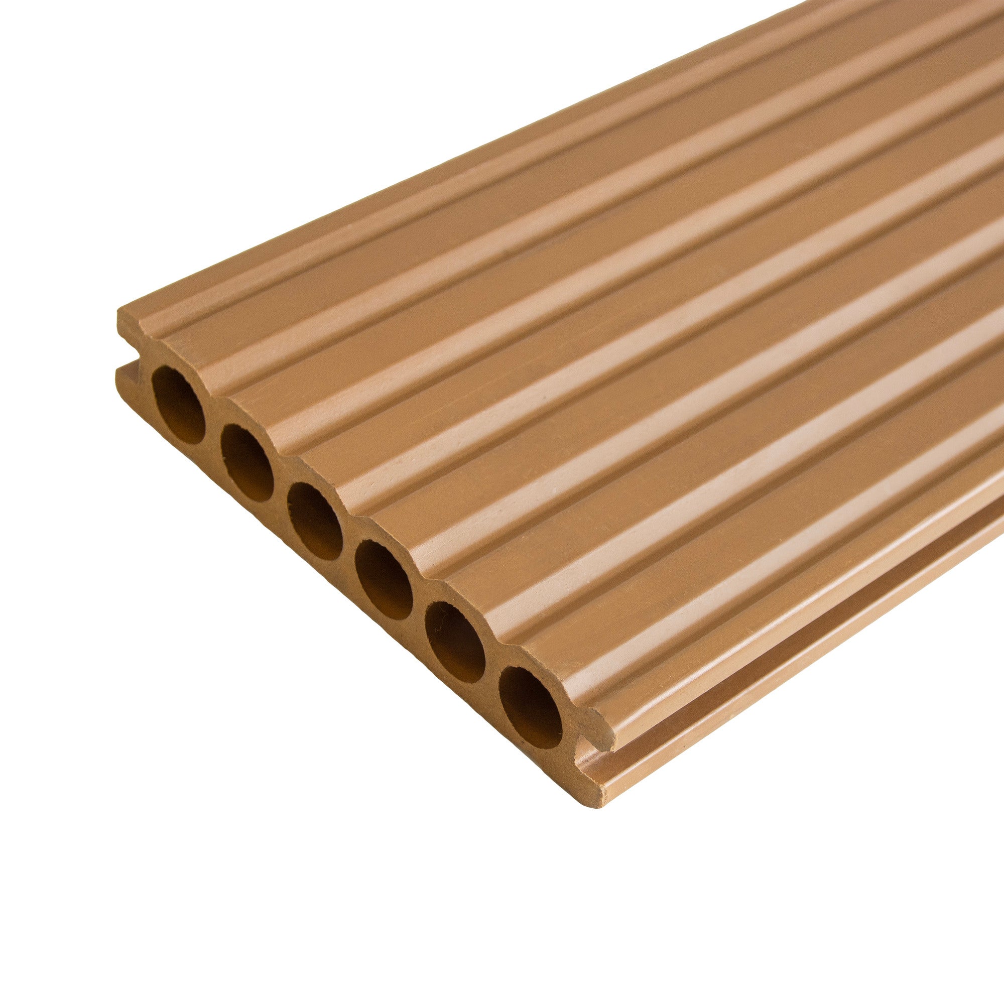 Deska tarasowa, kompozytowy, wym. 25X140X2400 mm, teak 2