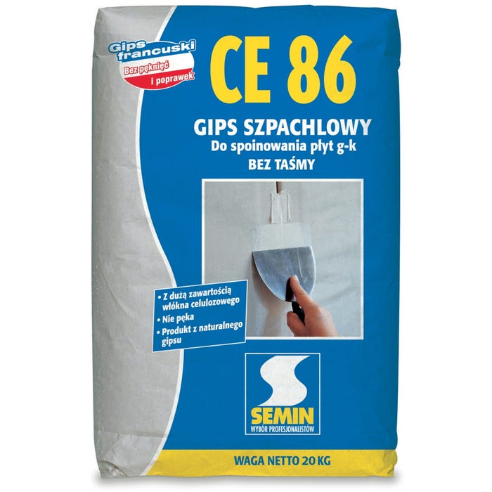Gips szpachlowy Semin CE86 20kg