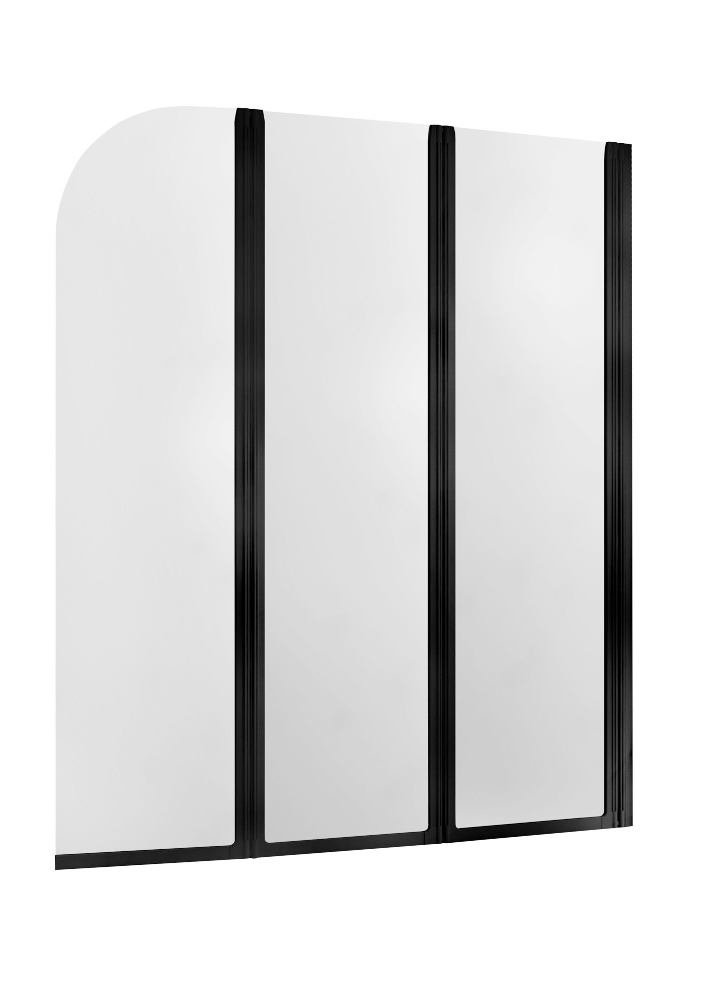 Parawan nawannowy Modern 140 x 120 cm czarny