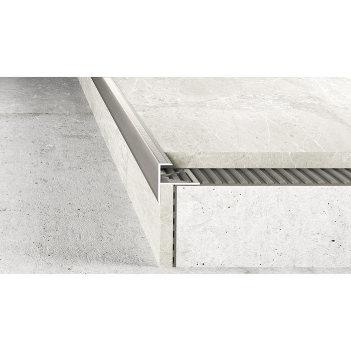 Profil schodowy A85 23X8X10/250 MM inox szczotkowany