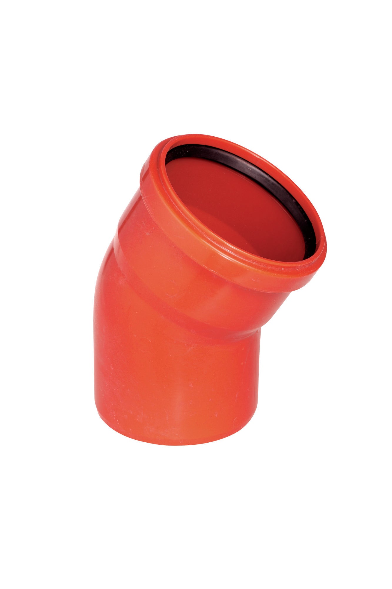 Kolano kanalizacyjne zewnętrzne, PVC fi 110 mm, kąt 30°