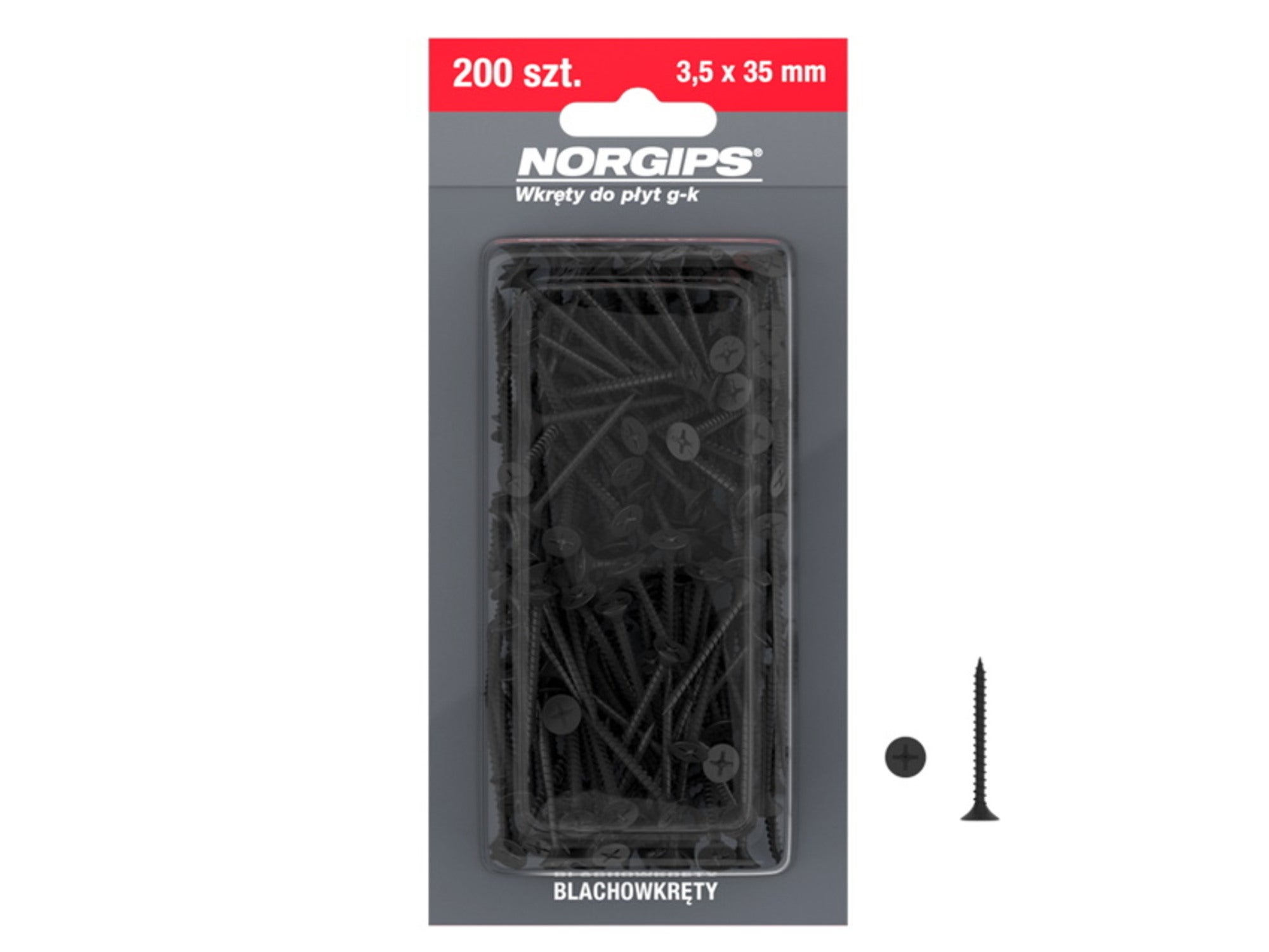Wkręty do blachy 3.5x35 mm 200 szt Norgips 1