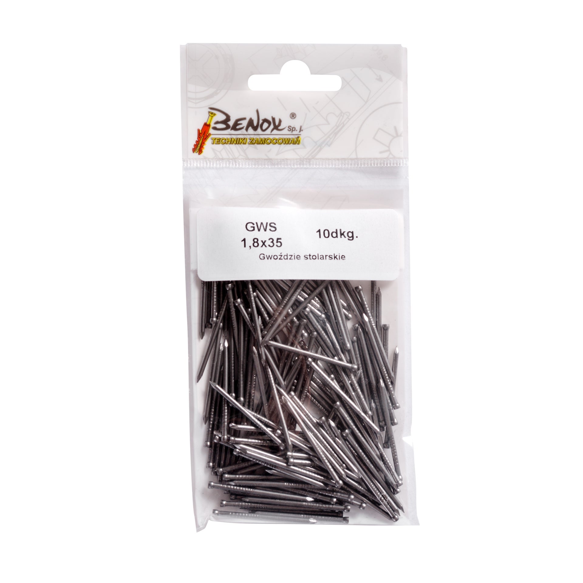Gwóźdź stolarski 1.8x35 mm (10 dkg.) 1
