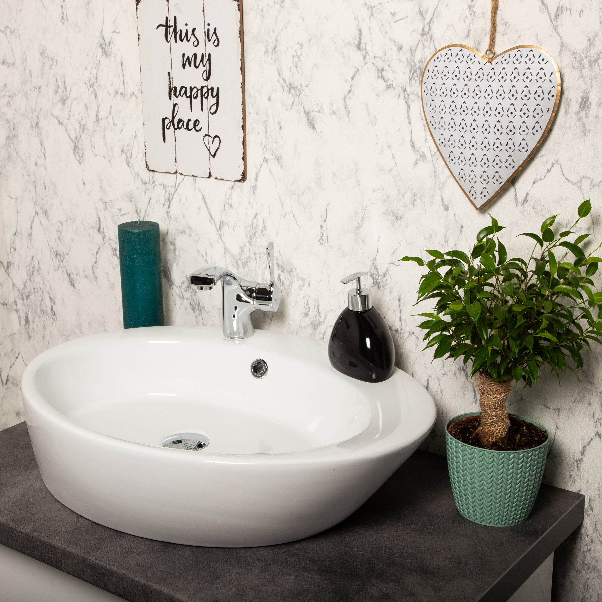 Umywalka nablatowa Kerra KR-726 2