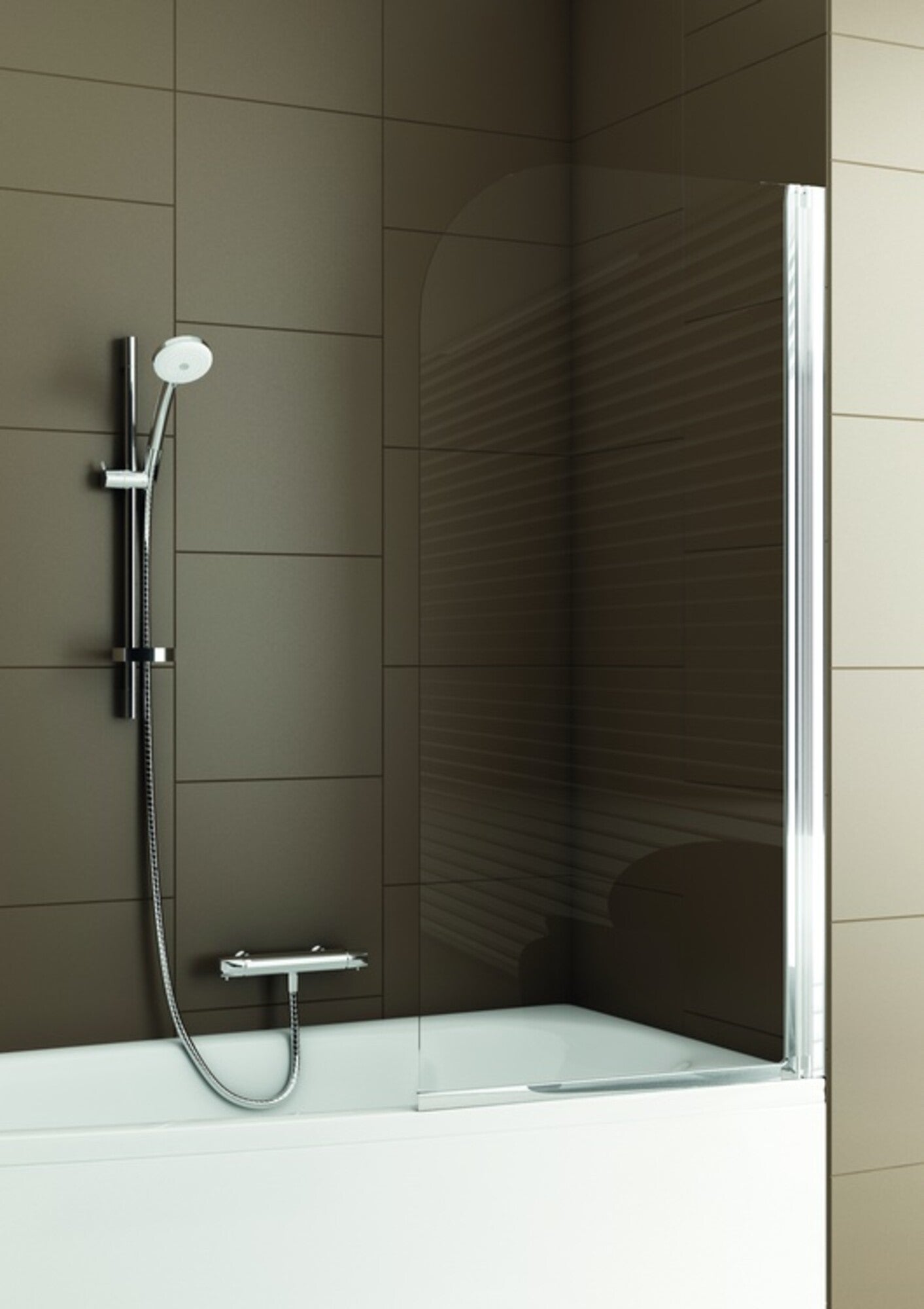 Parawan nawannowy Modern 140 x 67 cm chrom 1