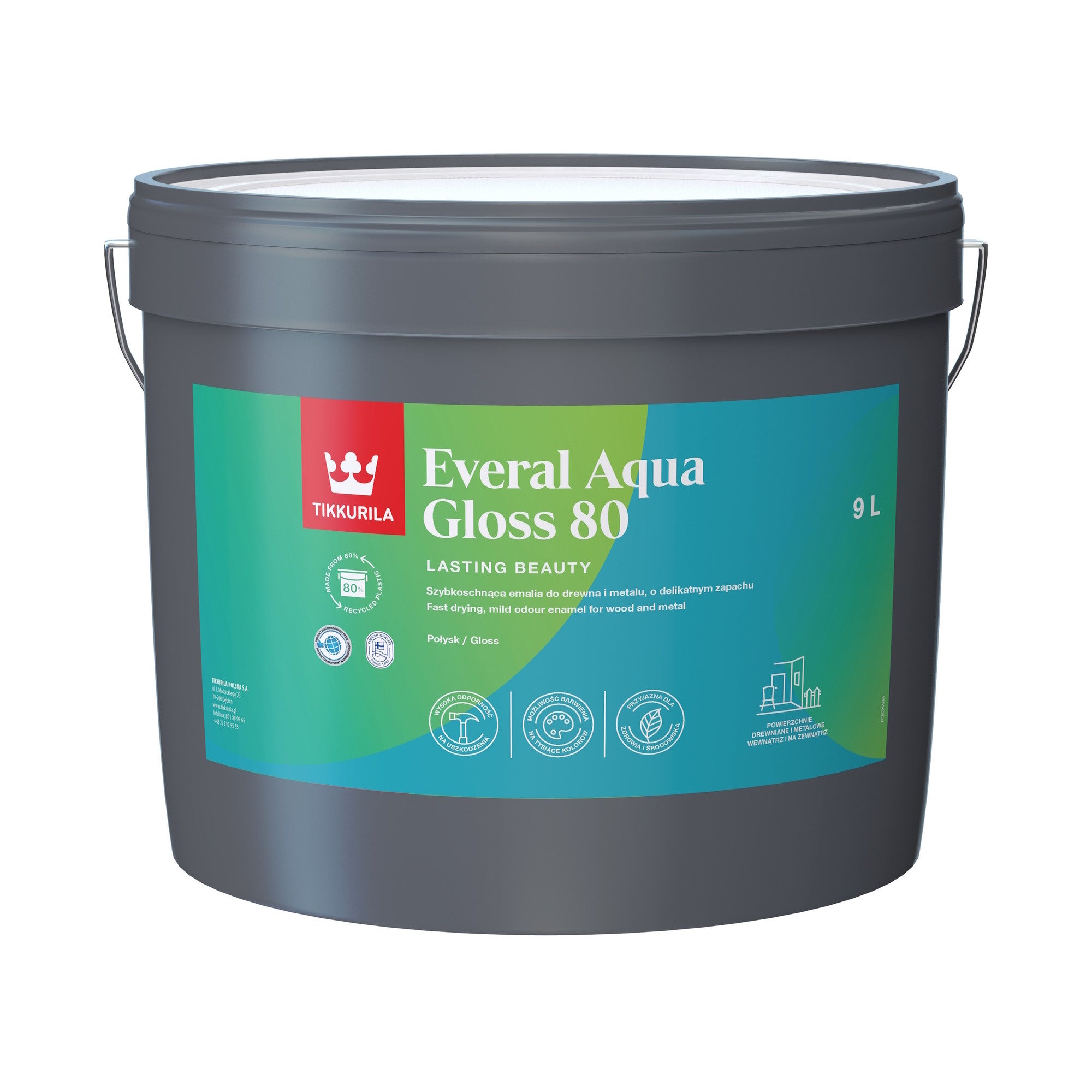 Emalia akrylowa Aqua Gloss Tikkurila C 9l 