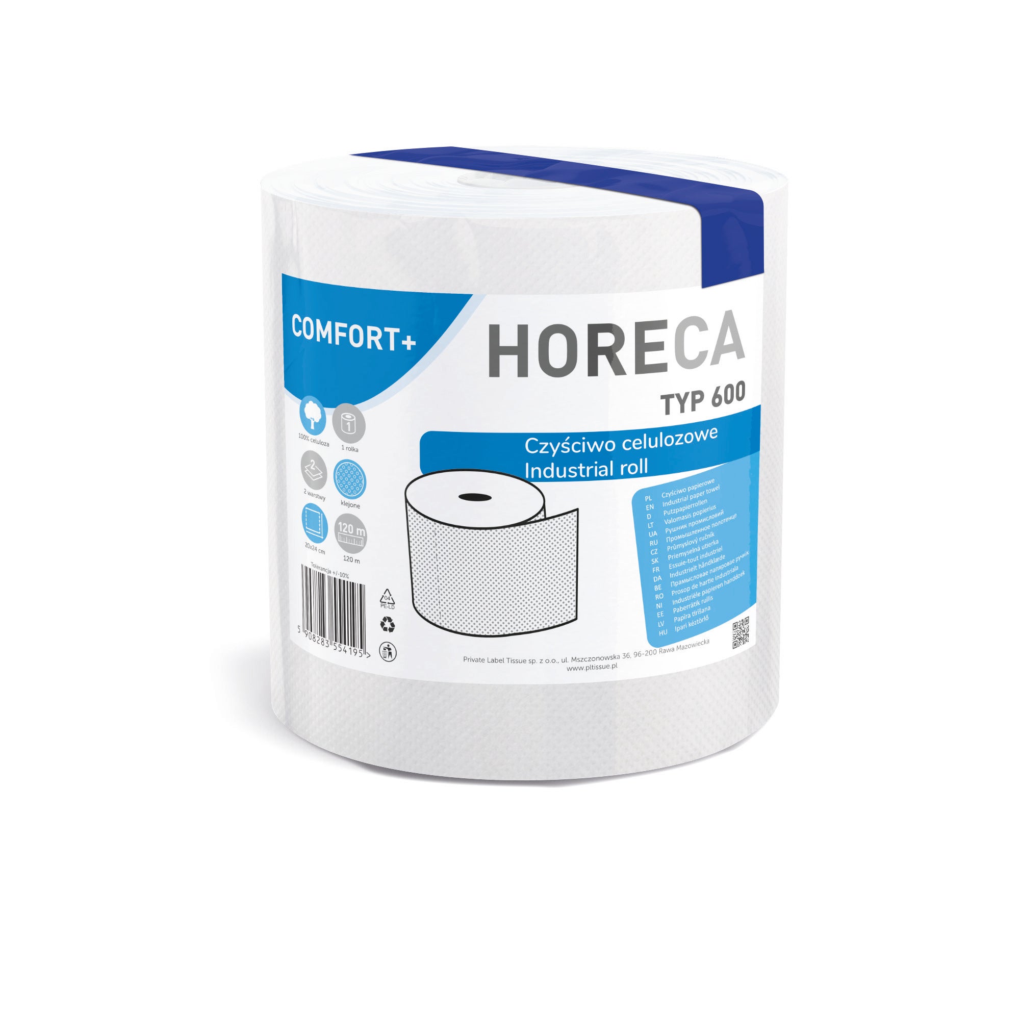 Czyściwo papierowe 1R Horeca Comfort+ typ 600 2W