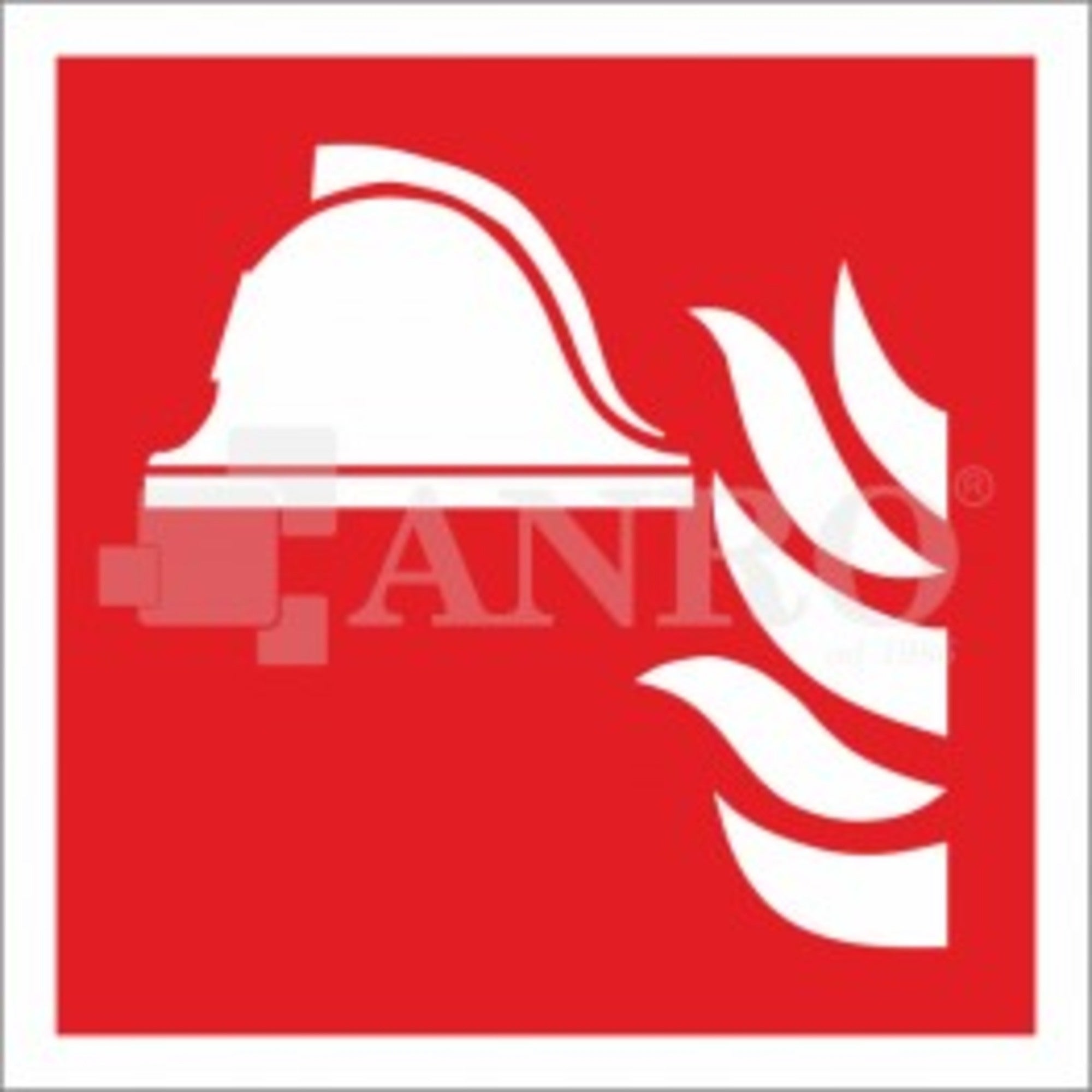 Znak informacyjny ZESTAW SPRZĘTU OCHRONY PRZECIWPOŻAROWEJ 150x150 mm 0