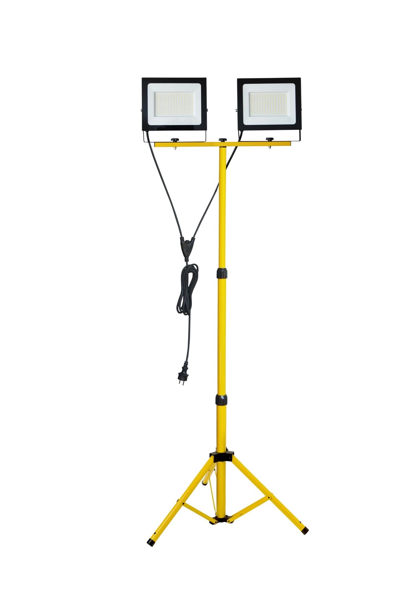 Naświetlacz na statywie LED 2x100 W 8500 lm 4000K IP54 wys. 1,6 m