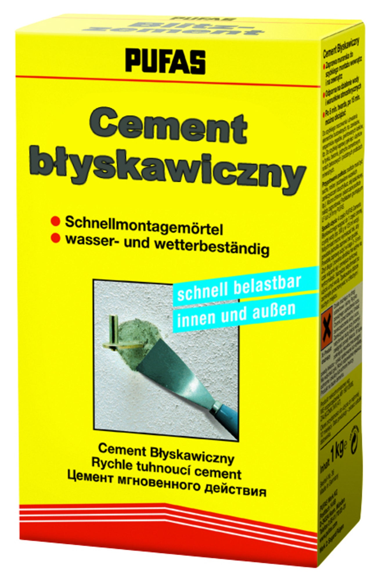 Cement błyskawiczny Pufas 1kg 1