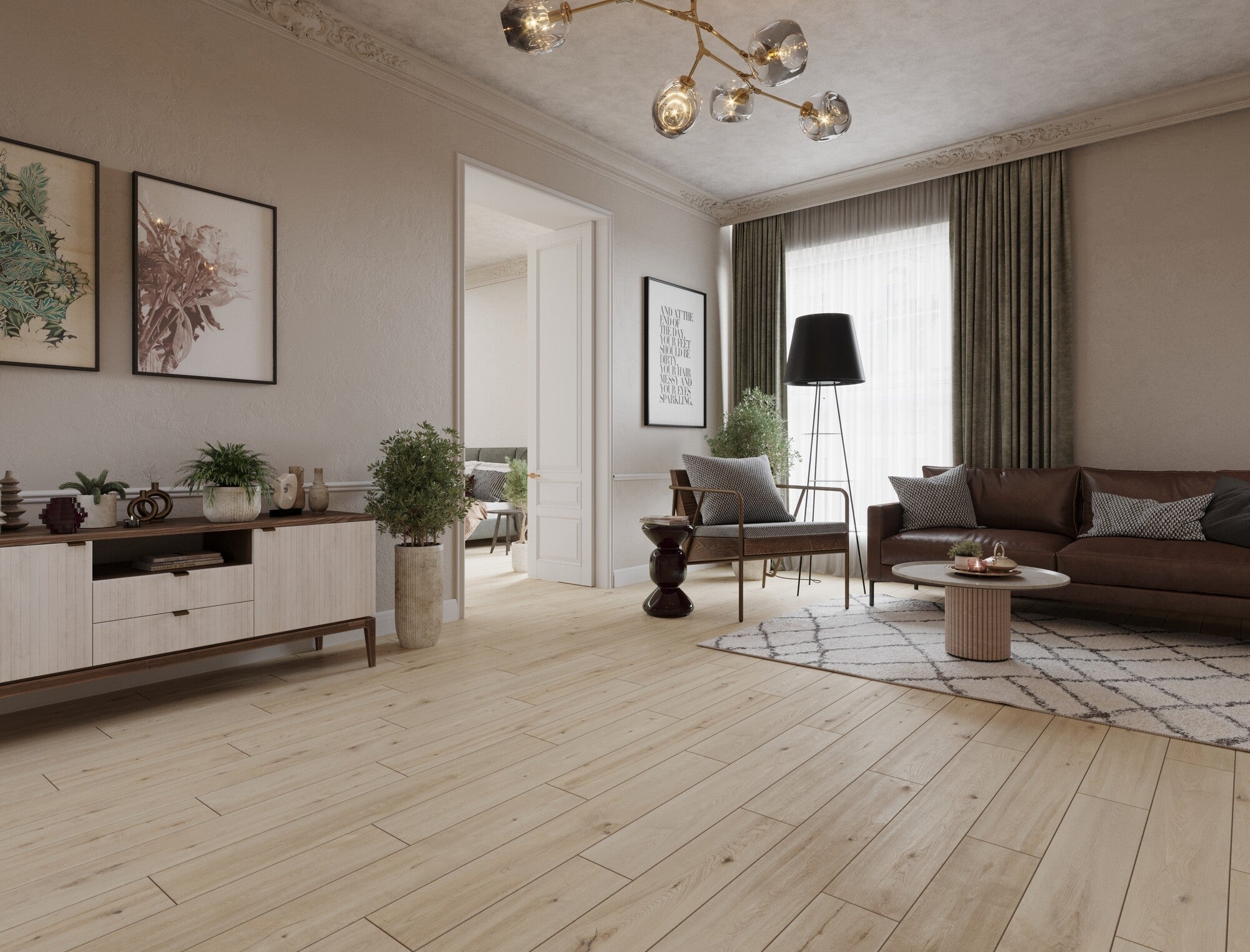 Panel podłogowy Casa Prima Dąb Brockville AC5 7mm 4V op. 2,467m2 wodoodporny 48h 1