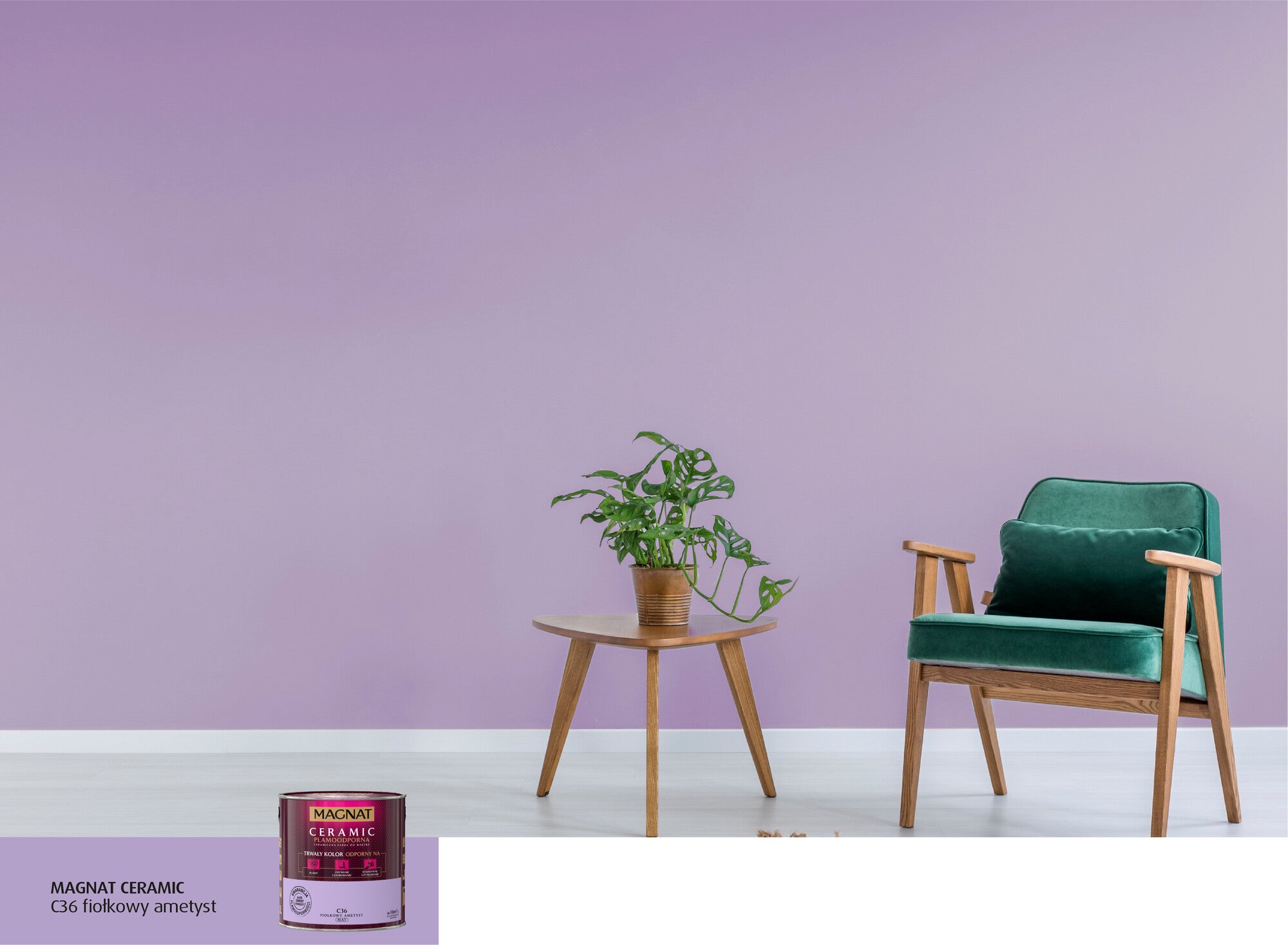 Farba Magnat Ceramic fiołkowy ametyst 2,5l 1